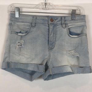 Pacsun light wash denim shorts